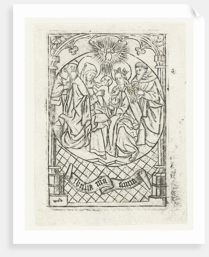 The Holy Family with Anna and Joachim by Israhel van Meckenem