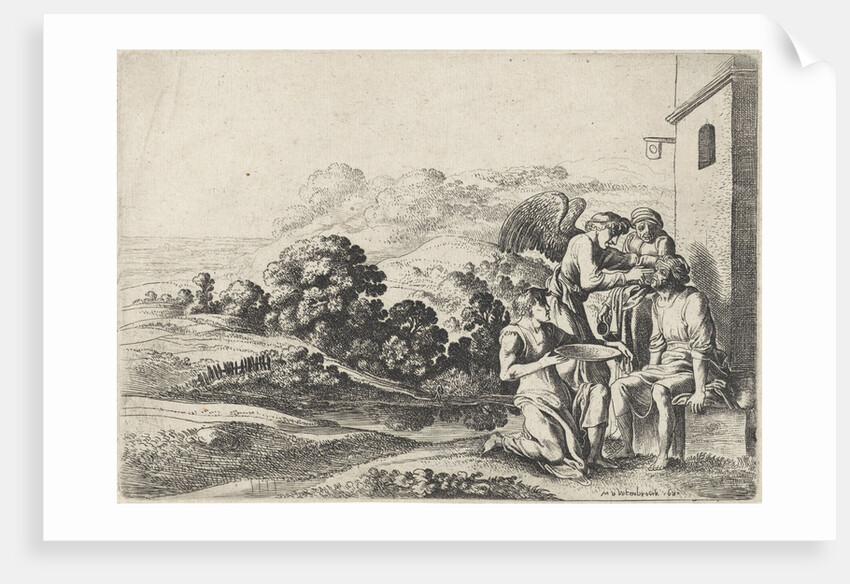 Tobias heals his father's blindness by Broer Jansz