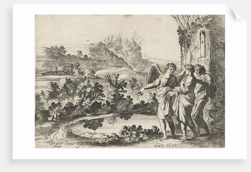 Tobias, Tobit and the Angel by Abraham van Waesberge I