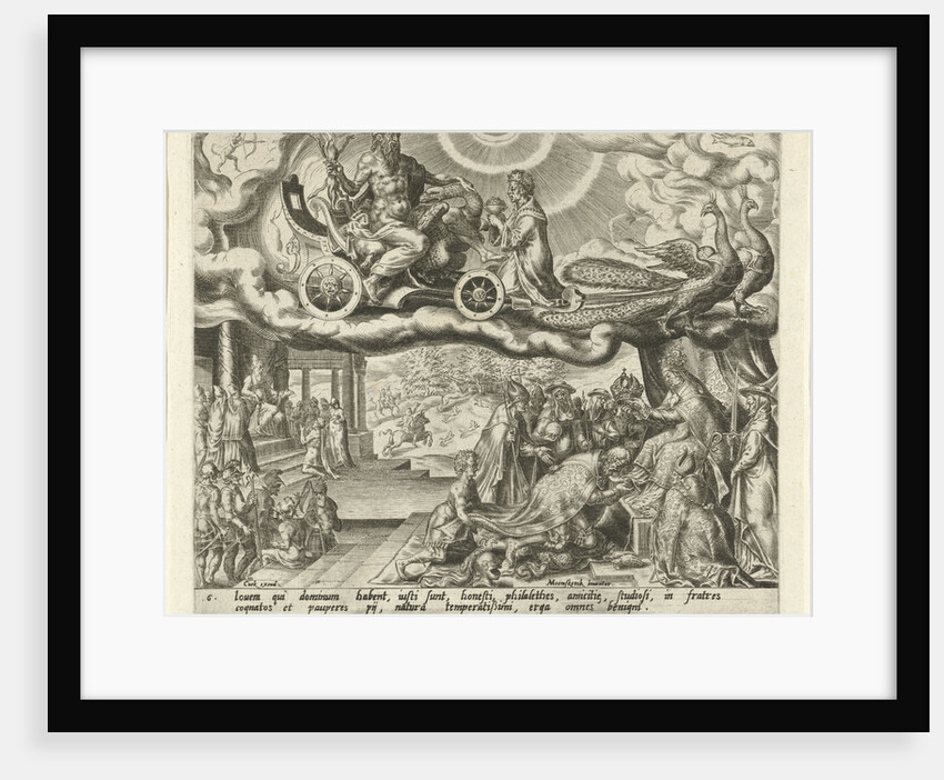 The planet Jupiter and its children by Hieronymus Cock