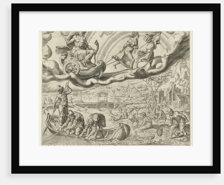 Luna, the moon, and her children by Hieronymus Cock