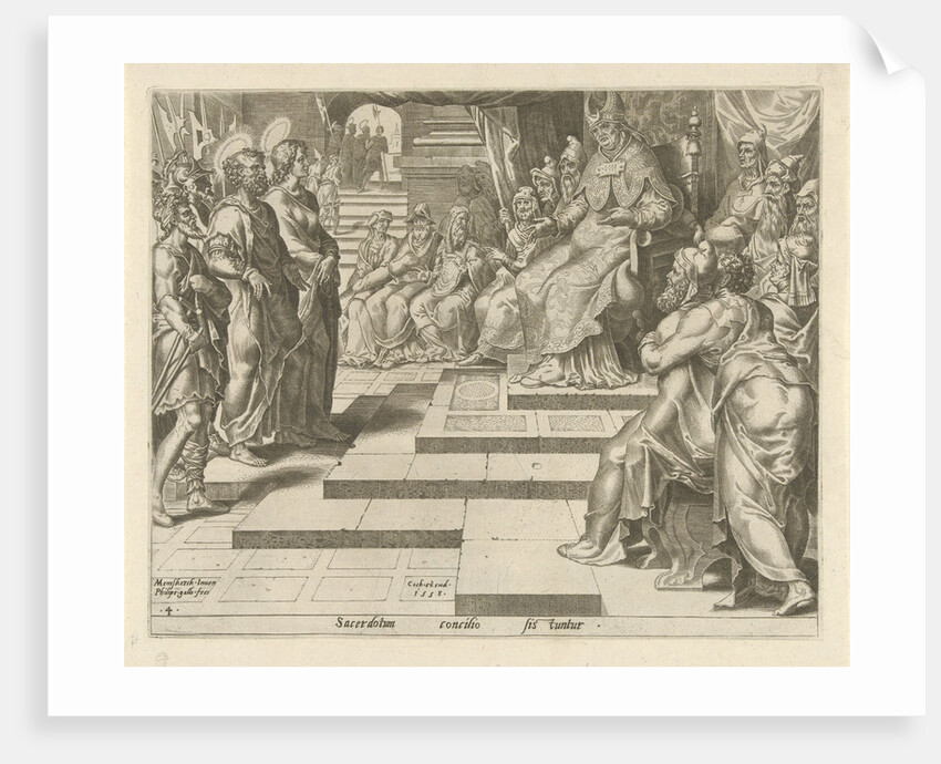 Peter and John before the High Priest by Hieronymus Cock