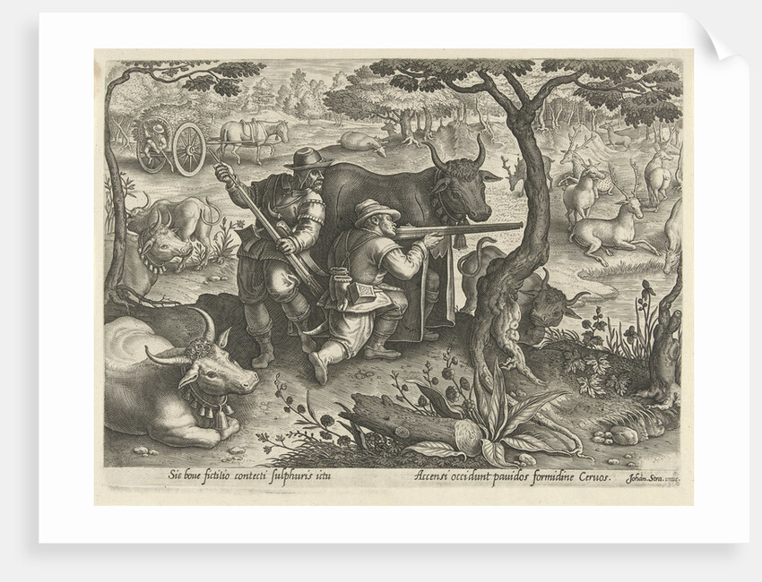 Deer Hunting using camouflage by Lodewijk XIV
