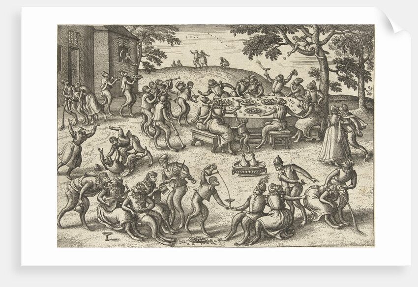 Banquet in open air by Philips Galle