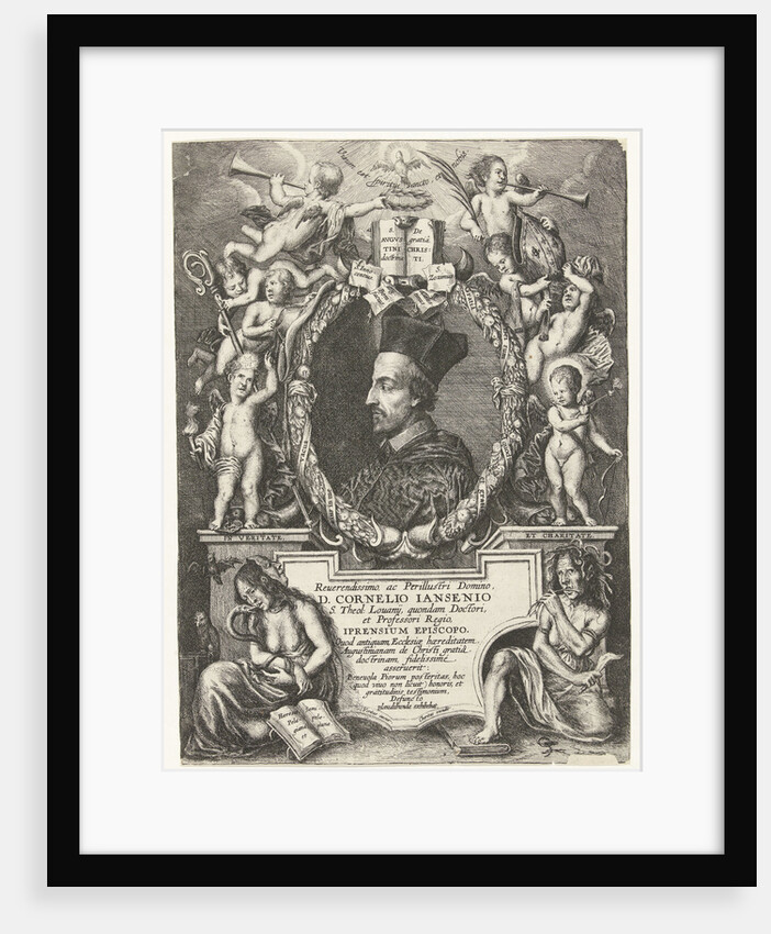 Portrait of Cornelis Jansenius, bishop of Ypres Belgium by Philip Fruytiers