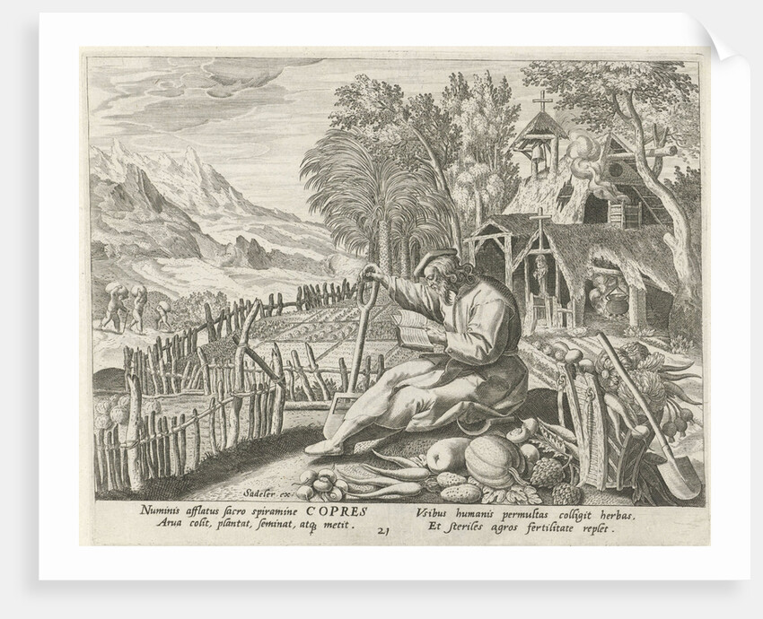 Copres of Egypt as a hermit by Maerten de Vos