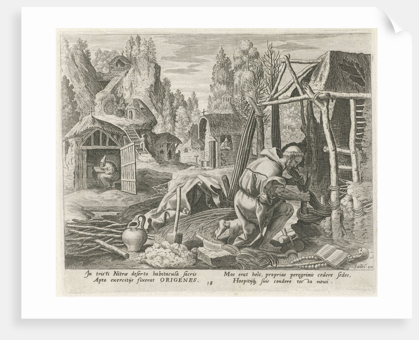 Hermits in the desert of Nitra by Maerten de Vos