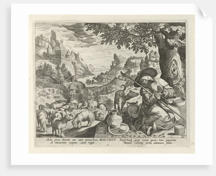 Malchus of Chalcis as a hermit by Maerten de Vos