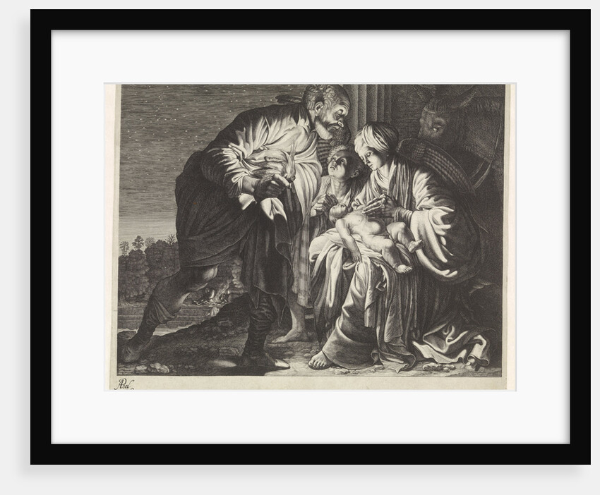 Angel warns Joseph to flee to Egypt by Adam Elsheimer