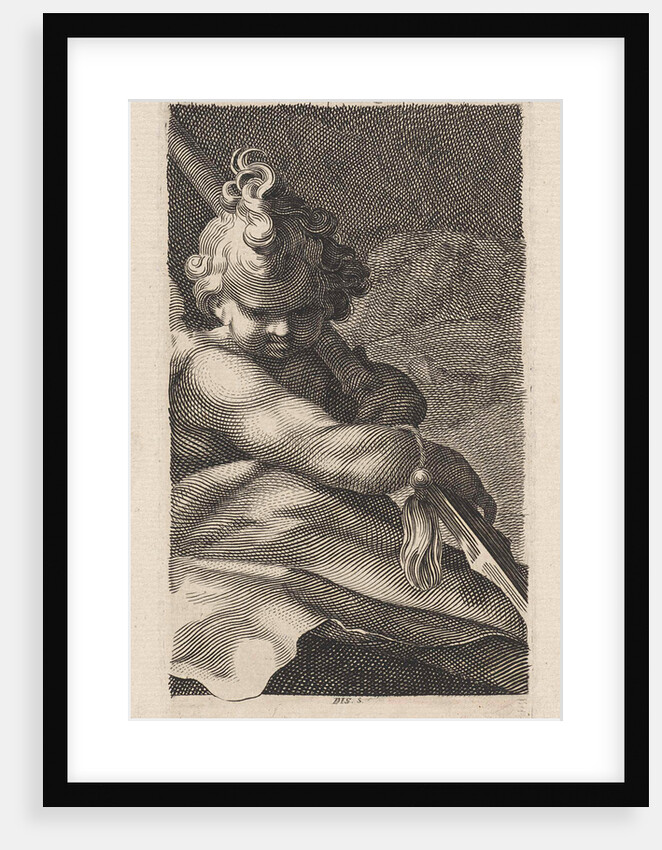 Putto with a spear by Dirk Jurriaan Sluyter