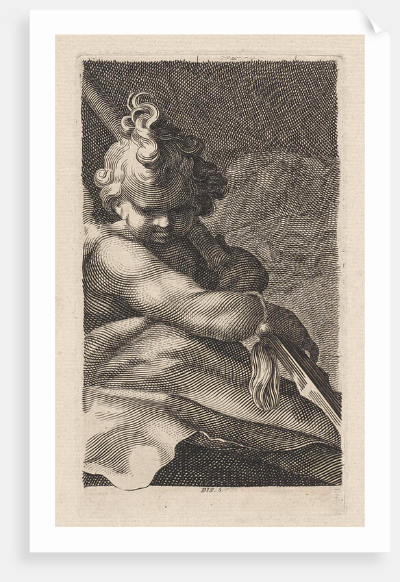 Putto with a spear by Dirk Jurriaan Sluyter