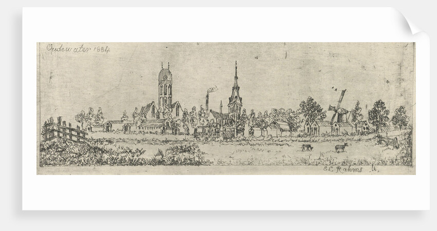 View of Oudewater by Eberhard Cornelis Rahms