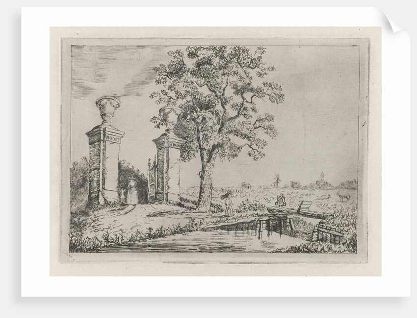 Entrance to the villa Nooit Gedacht by Eberhard Cornelis Rahms