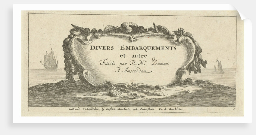 Cartouche with shells by Reinier Nooms