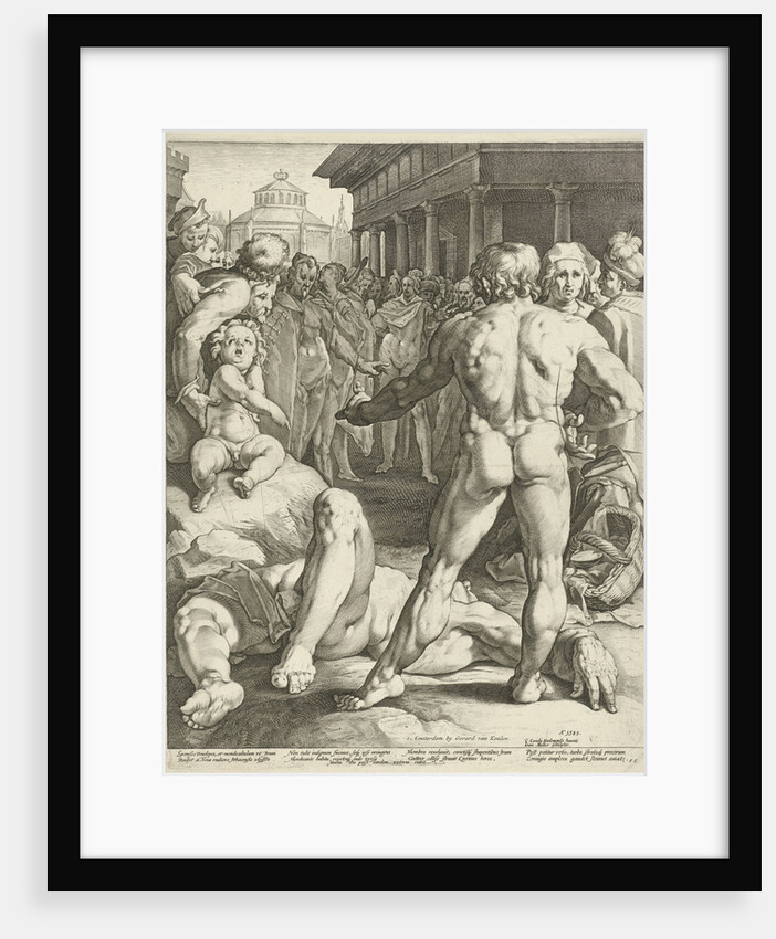 Battle between Ulysses and Irus by Franco Estius