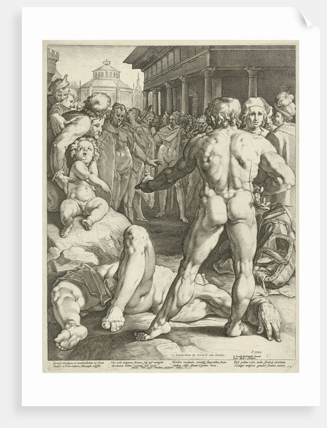 Battle between Ulysses and Irus by Franco Estius