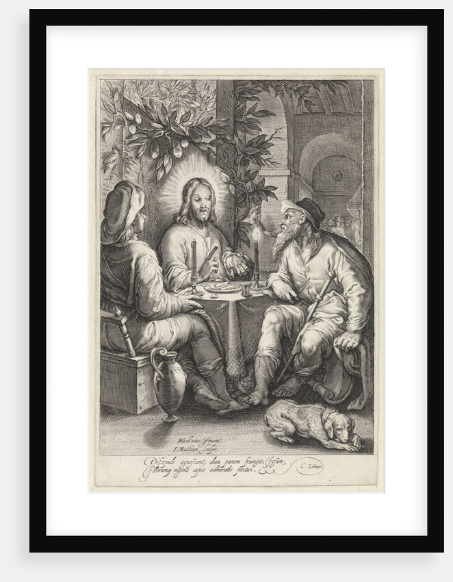 Meal at Emmaus by Cornelius Schonaeus