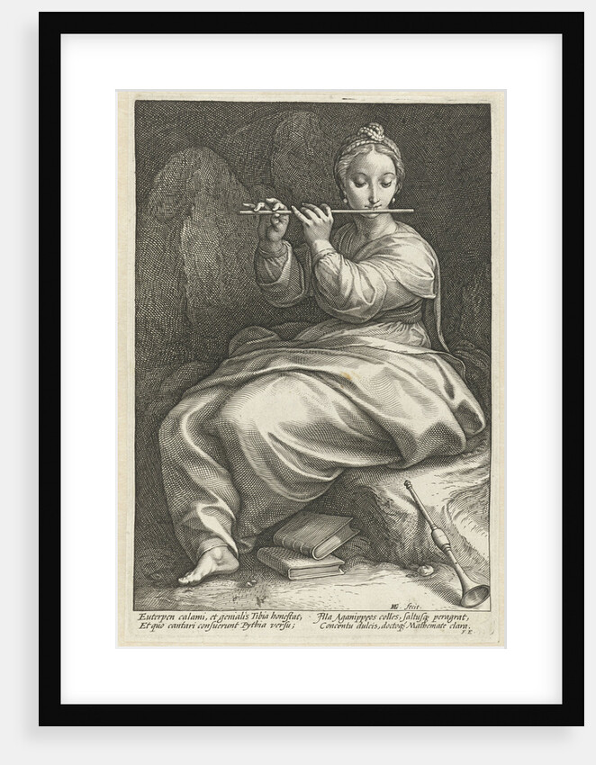 Euterpe by Hendrick Goltzius