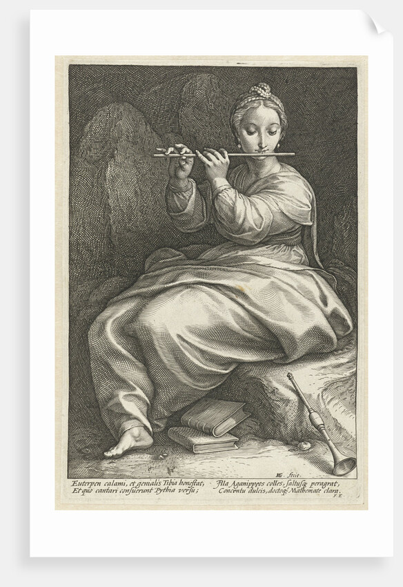 Euterpe by Hendrick Goltzius