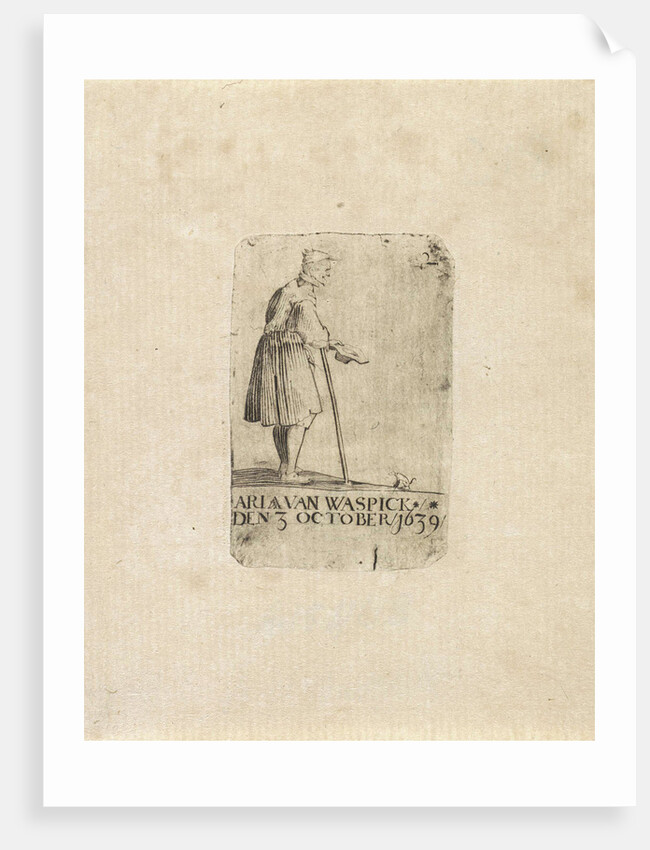 Beggar with a dog by Adriaen van Waspick