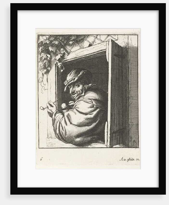 Smoking farmer by Abraham Bloteling