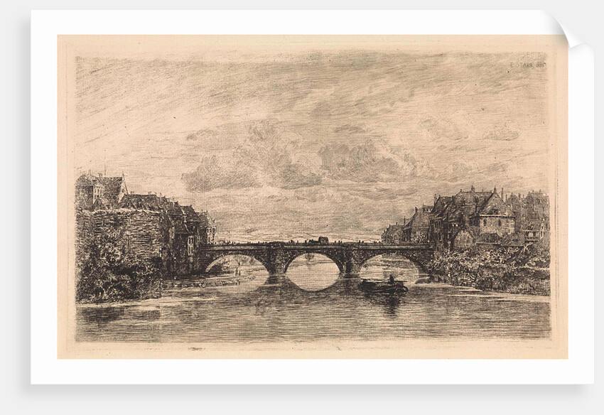 Bridge over the Fulda in Kassel, Germany by Elias Stark