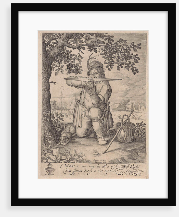 Man with a crossbow by Claes Jansz. Visscher II