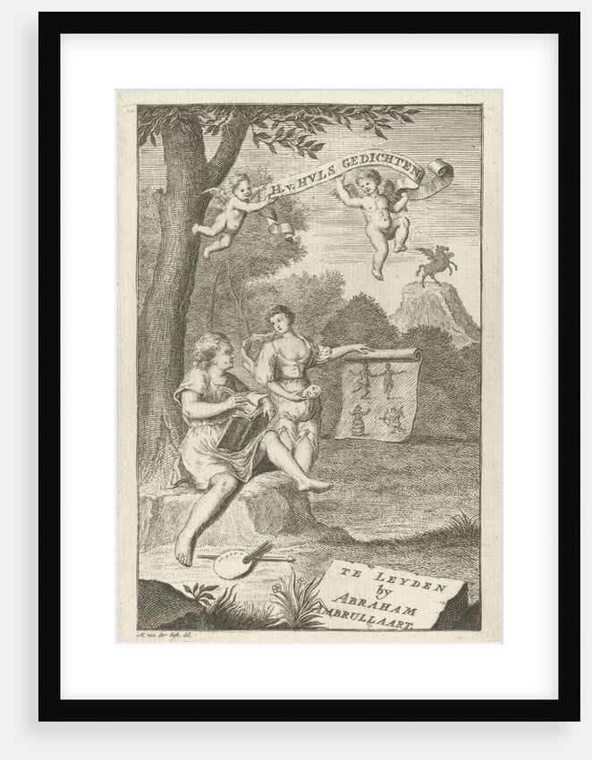 Poet and his muse, Gerard Melder by Abraham Ambrullaart