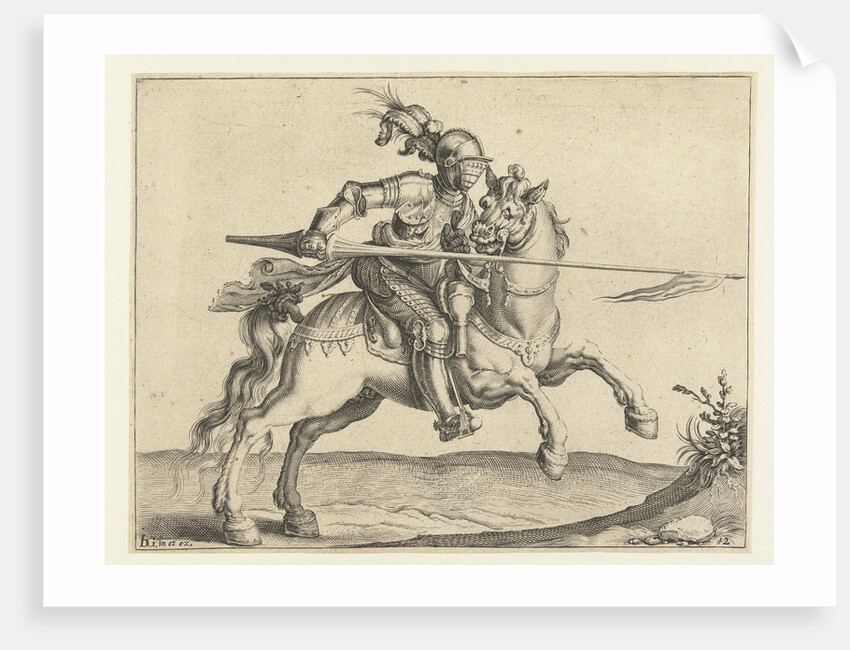 Spear Rider, offensive right by Jacob de Gheyn II