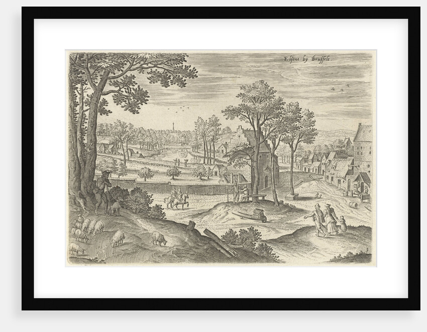 View of Ixelles, Elsene, Brussels Belgium by Anonymous