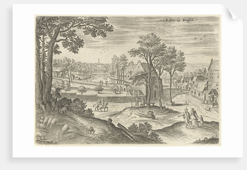 View of Ixelles, Elsene, Brussels Belgium by Anonymous