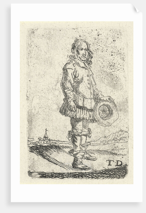 Man with his hat in hand by Anonymous