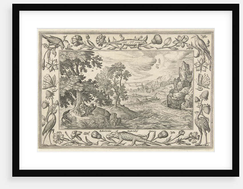 Apostle John on Patmos by Eduwart van Hoeswinckel