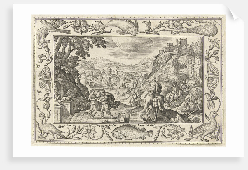 Rebecca and Eliezer at the Well by Eduwart van Hoeswinckel