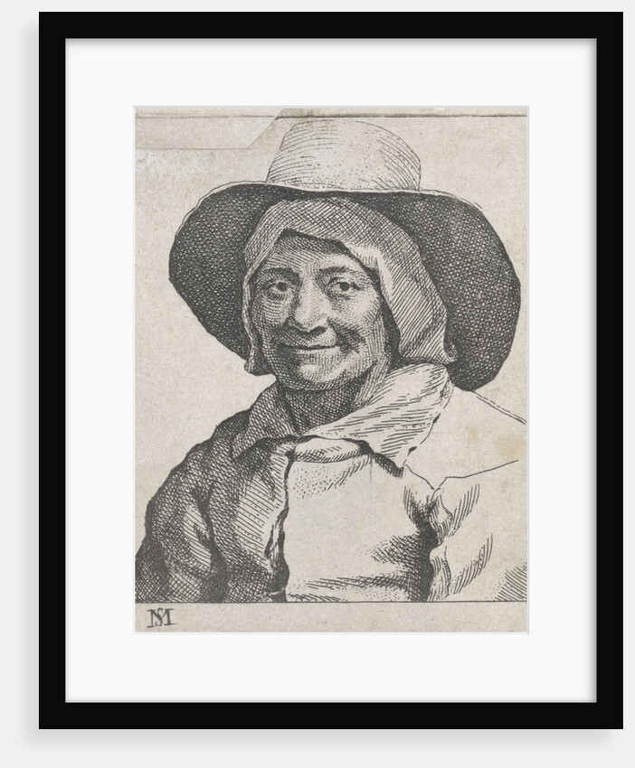 Bust of a farmer with hat by Michael Sweerts