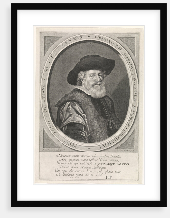 Portrait of Jeremias Pierssene by Paulus Pontius