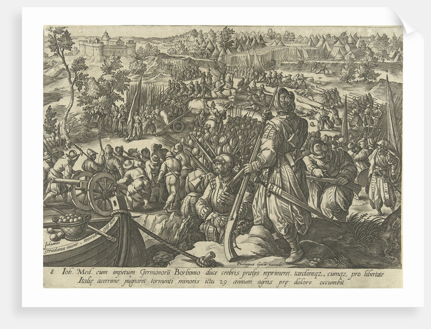 The death of Giovanni de Medici by Philips Galle