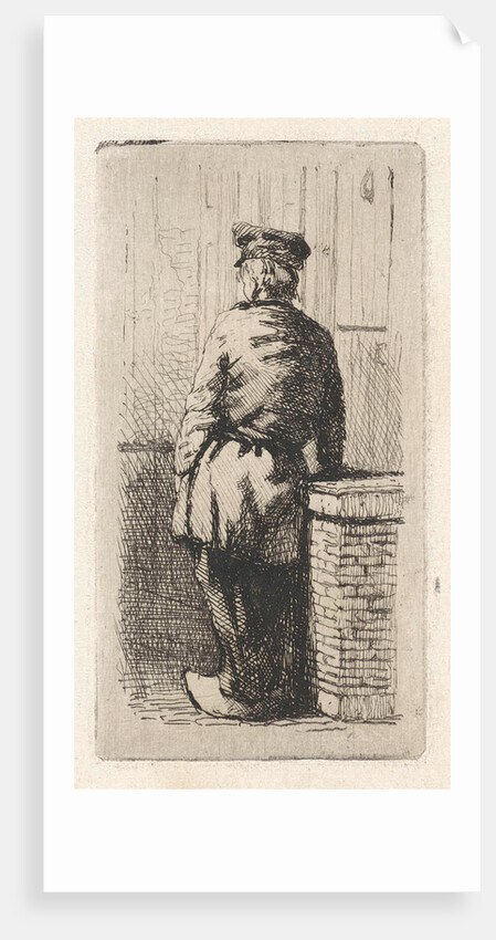 Young man wearing clogs by Jan Weissenbruch