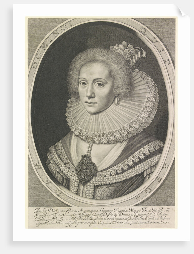 Portrait of Amalia van Solms by Willem Jacobsz. Delff