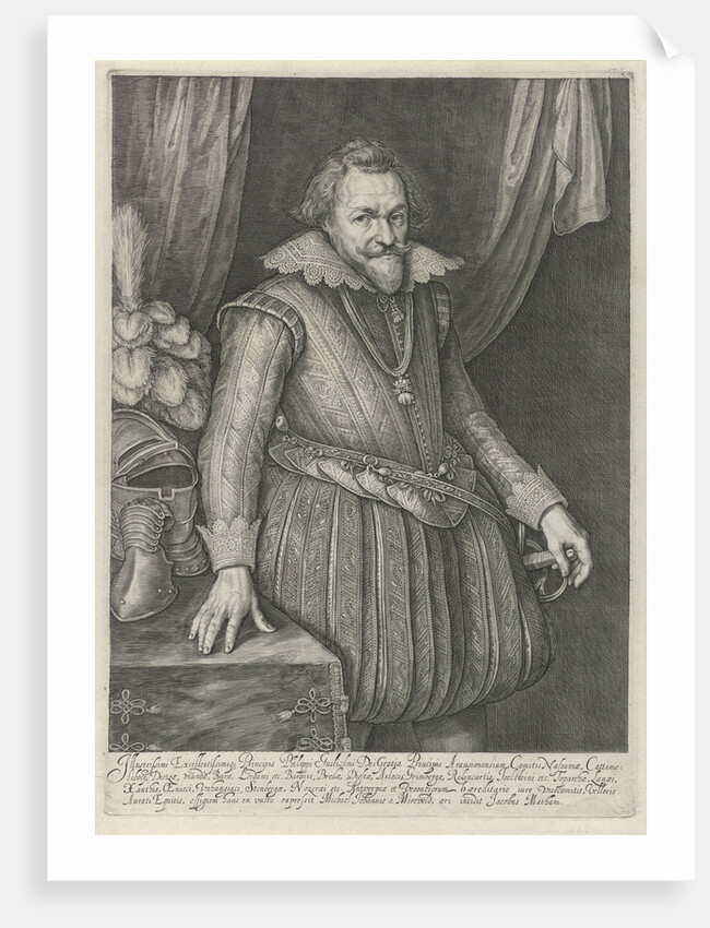 Portrait of Filips Willem, Prins van Oranje by Jacob Matham