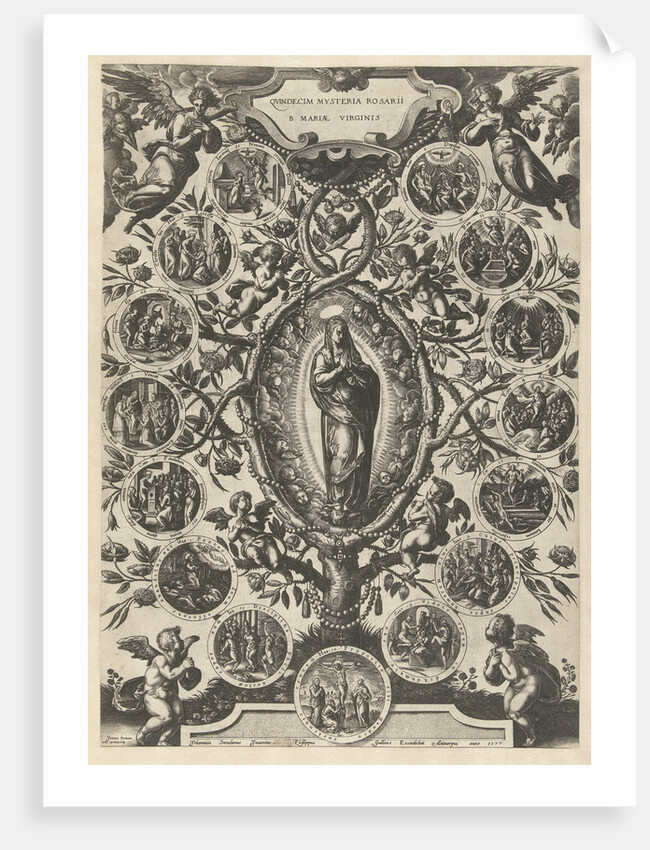 Mary of the Rosary by Philips Galle