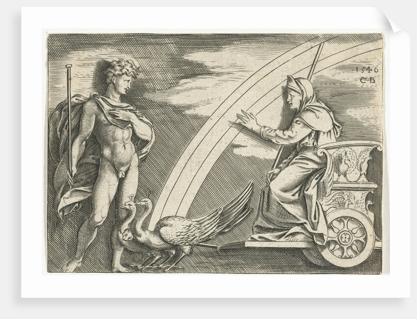 Juno and Aeolus by Marcantonio Raimondi