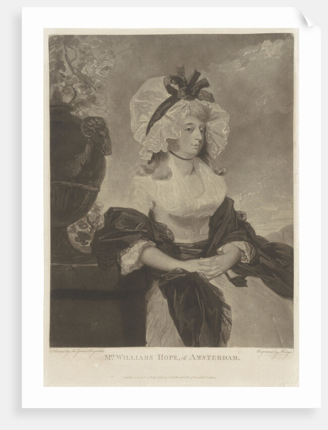 Portrait of Anne Goddard Williams Hope by John & Josiah Boydell