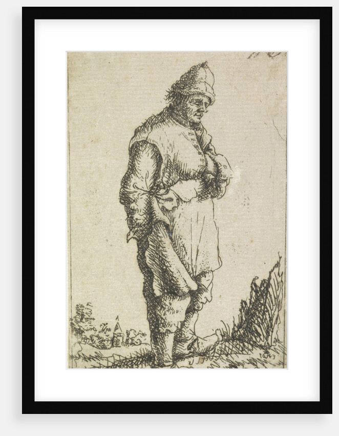 Standing man by Monogrammist NE