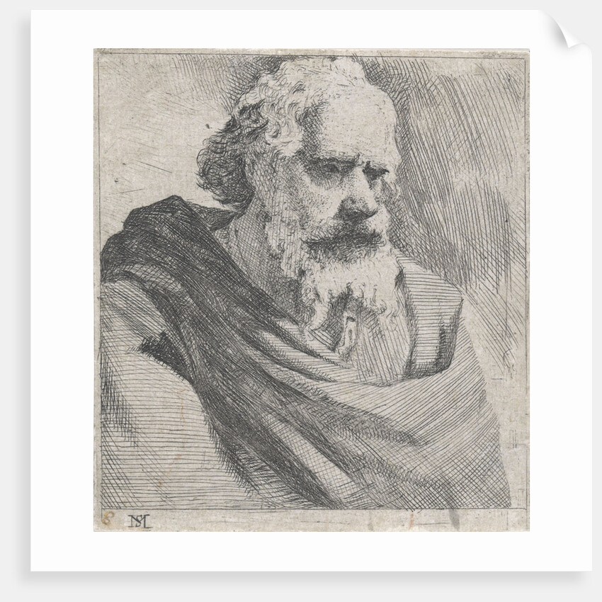 Bust of an old bearded man by Michael Sweerts