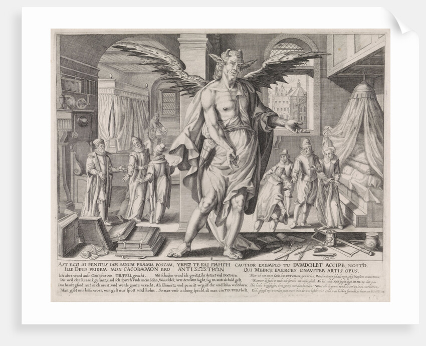The physician as a devil by Hendrick Goltzius
