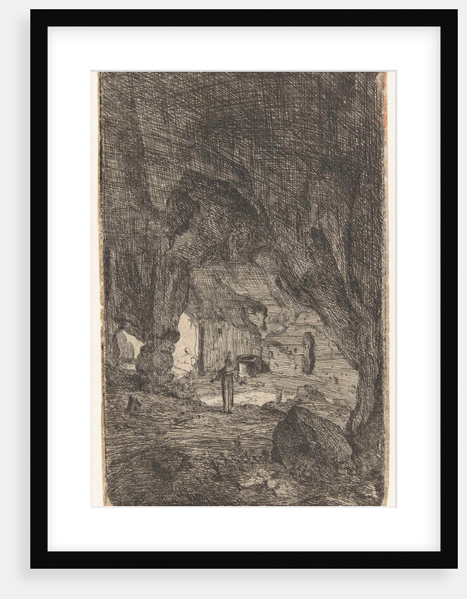 Interior of a cave by Bartholomeus Breenbergh