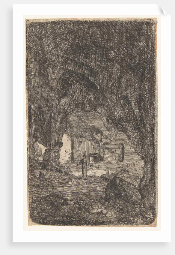 Interior of a cave by Bartholomeus Breenbergh