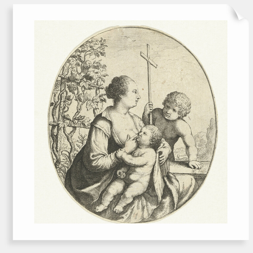 Mary with Christ and John the Baptist by Willem Basse