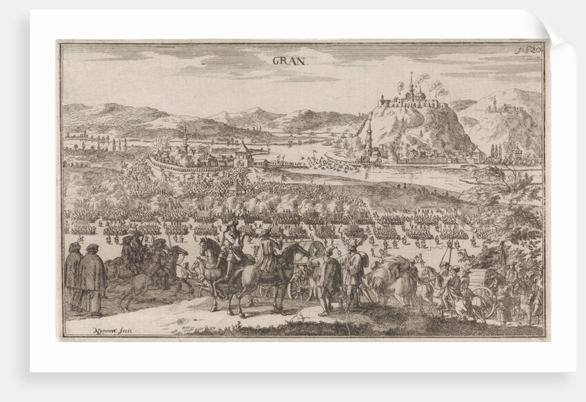Siege of Esztergom in 1686 by Justus van den Nijpoort